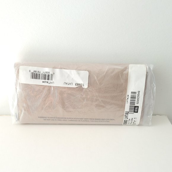 $128 *NWT* COACH Taupe LARGE Leather Wallet